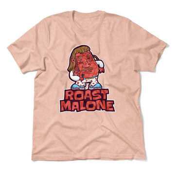 Roast Malone Men/Unisex T-Shirt in Heather Peach color